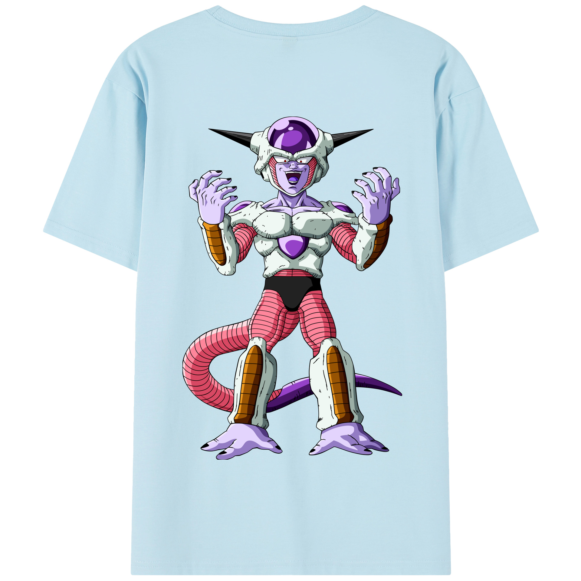 （画像用） ドラゴンボール フリーザ DRAGON BALL Frieza 綿100％半袖Tシャツ（背面プリント）